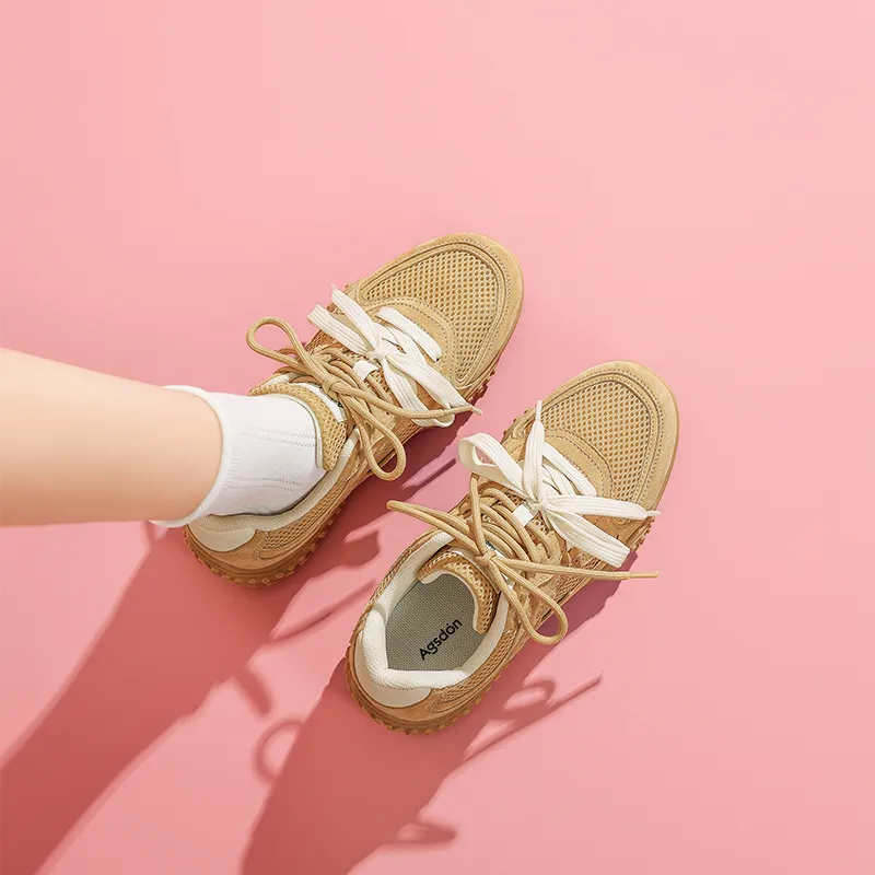AGSDON Lightweight, Height Increasing, And Breathable Low Top Casual Shoes Women's-17