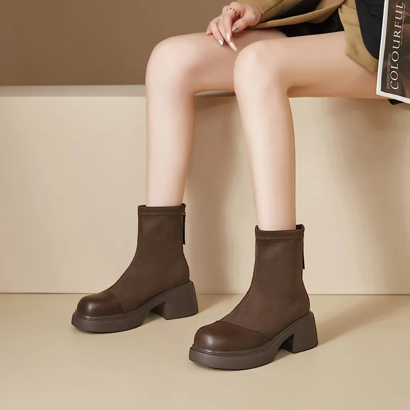 AGSDON Ankle Boots 5.5cm Women's-9