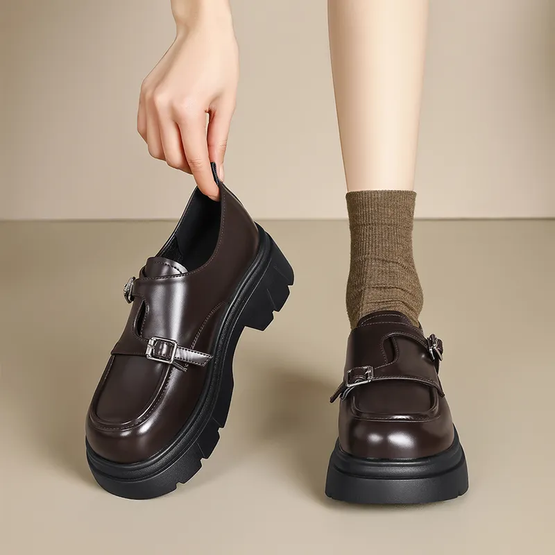 AGSDON Loafers Women's Black/Brown-10