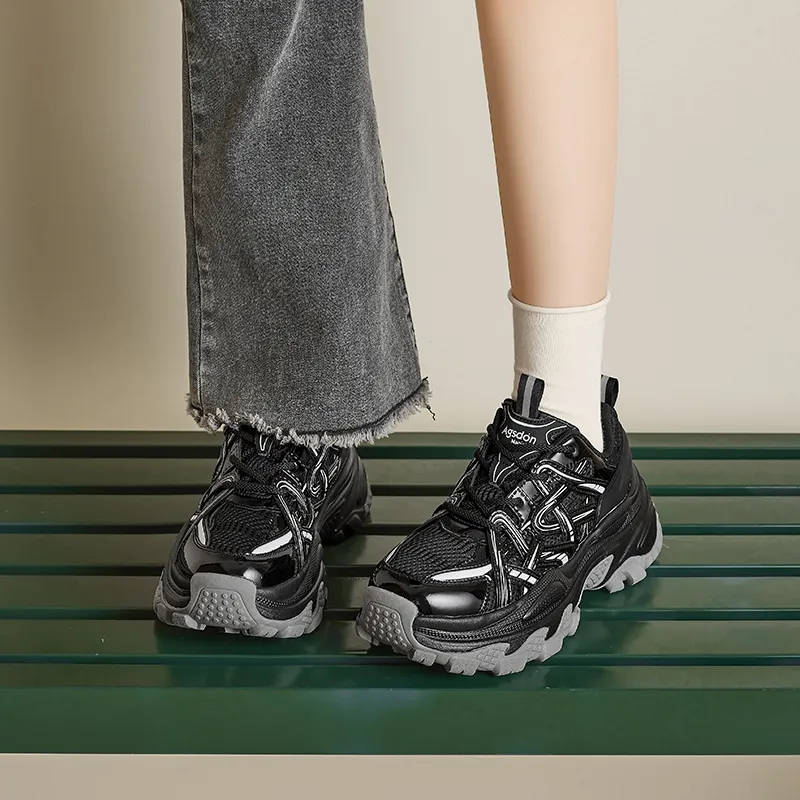 AGSDON Low Top Chunky Sneakers Women's-10