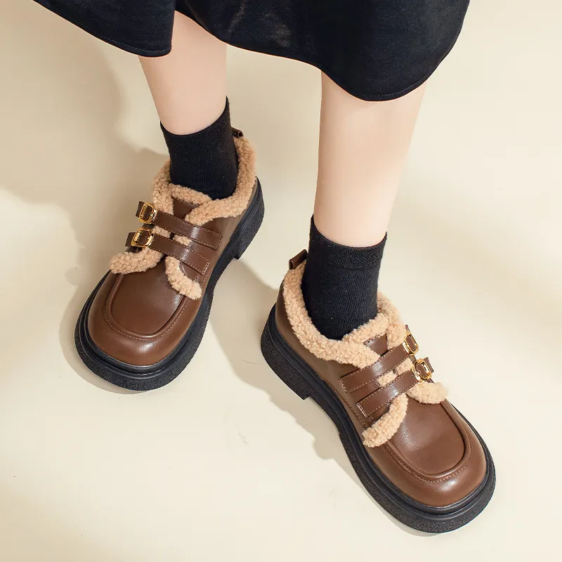AGSDON Loafers Women's Black/Brown/Beige/Coffee-20