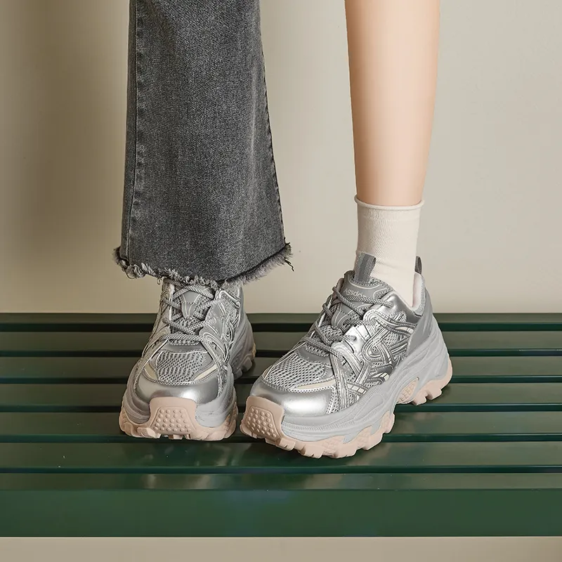 AGSDON Low Top Chunky Sneakers Women's-4