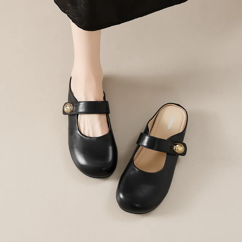 AGSDON Rubber Sole Closed Toe Slippers Women's-9
