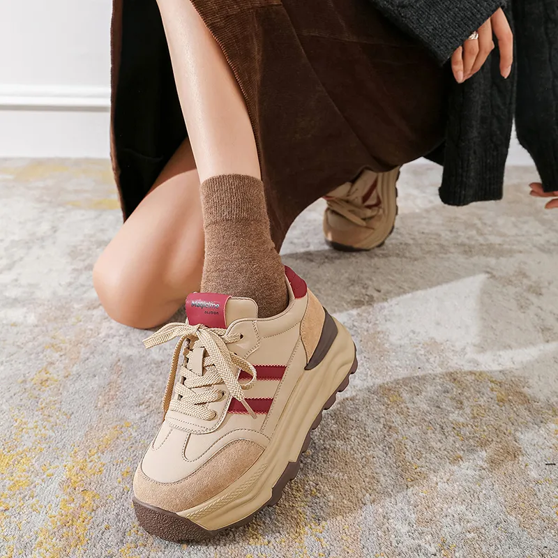 AGSDON Low-Top Chunky Sneakers 5.5cm Women's-4