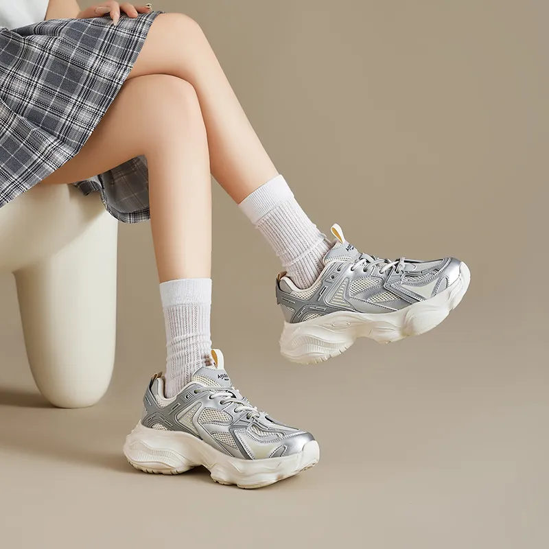 AGSDON Lightweight Low Top Chunky Sneakers Women's-2