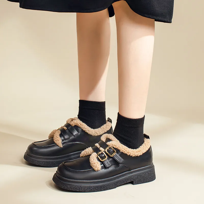 AGSDON Loafers Women's Black/Brown/Beige/Coffee-17