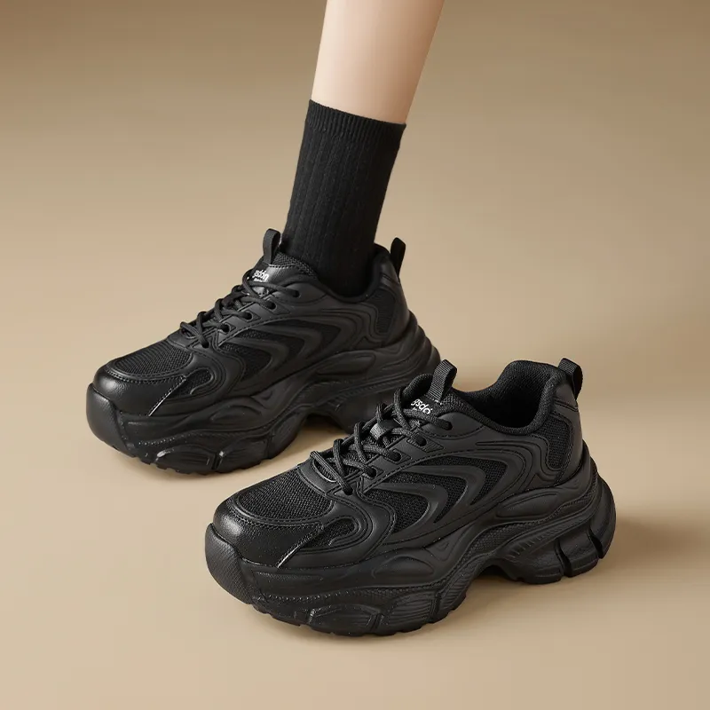 AGSDON Breathable Low Top Chunky Sneakers 6cm Women's-17