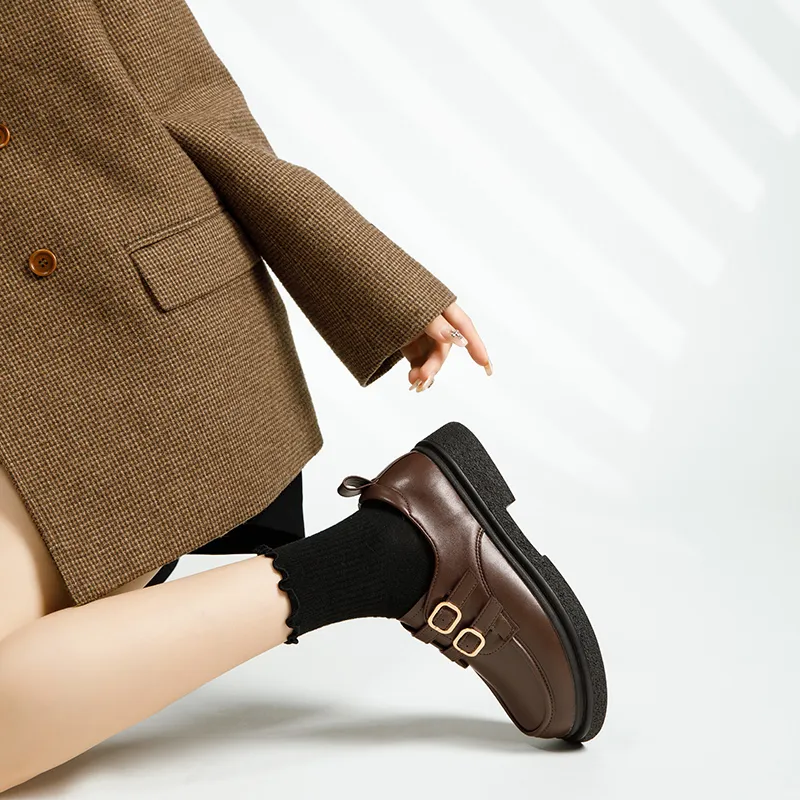 AGSDON Loafers Women's Black/Brown/Beige/Coffee-8