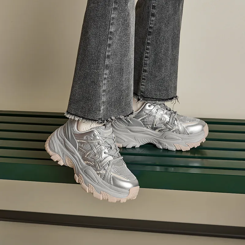 AGSDON Low Top Chunky Sneakers Women's-5