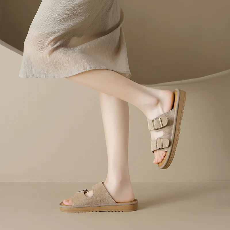 AGSDON Quiet Slide Slippers 2.5cm Women's-12