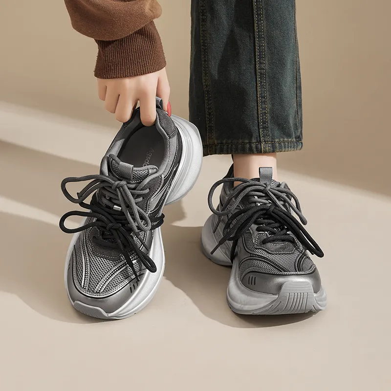 AGSDON Breathable Low-Top Chunky Sneakers Women's-11