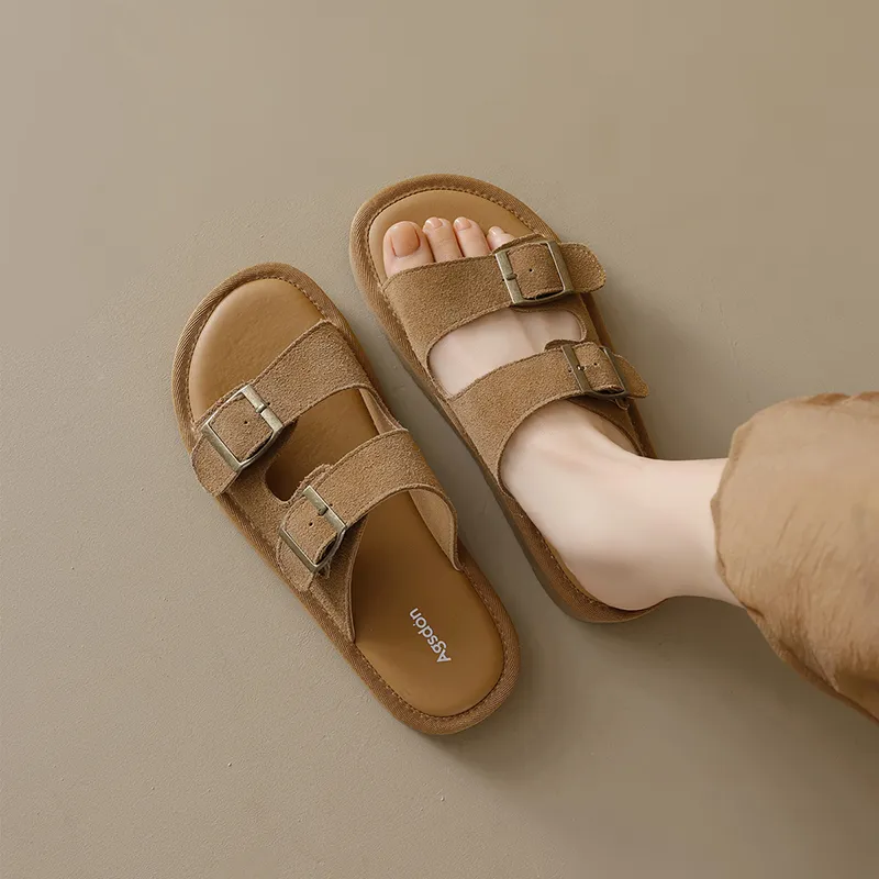 AGSDON Quiet Slide Slippers 2.5cm Women's-2