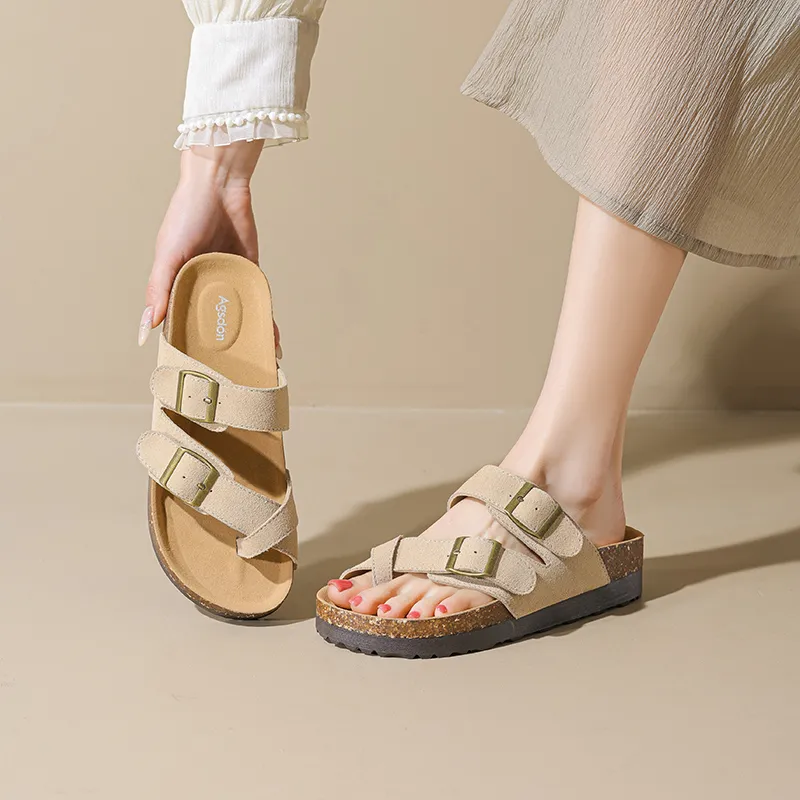 AGSDON Abrasion Resistant Slide Slippers Women's-4