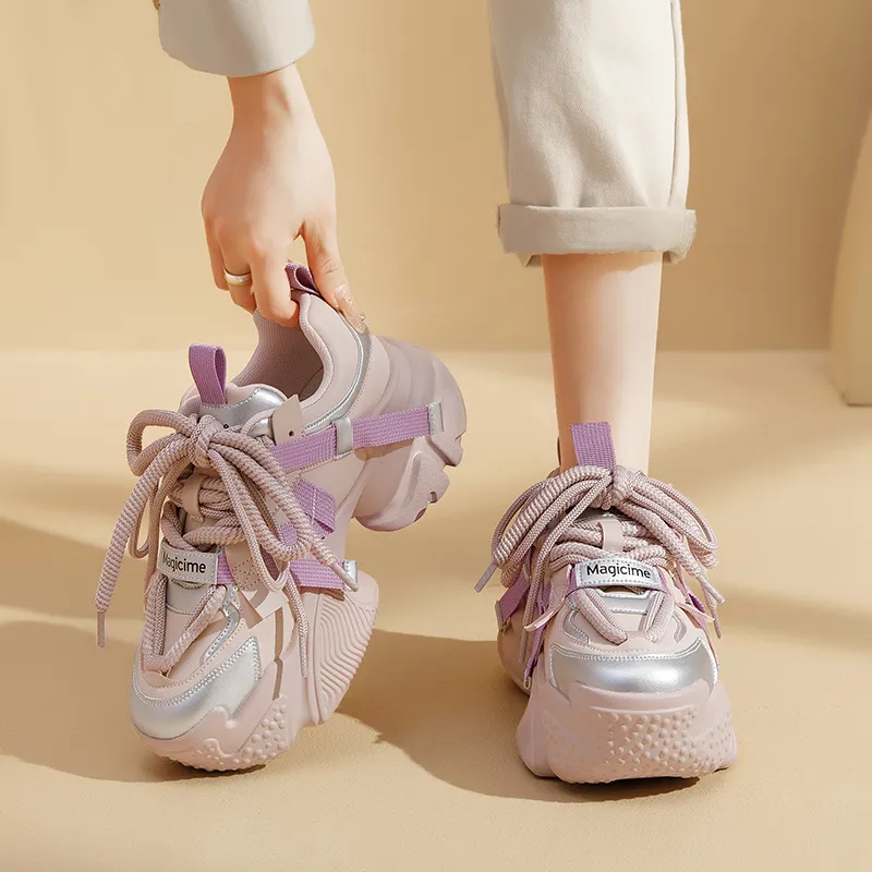 AGSDON Low-Top Chunky Sneakers 5.5cm Women's-3