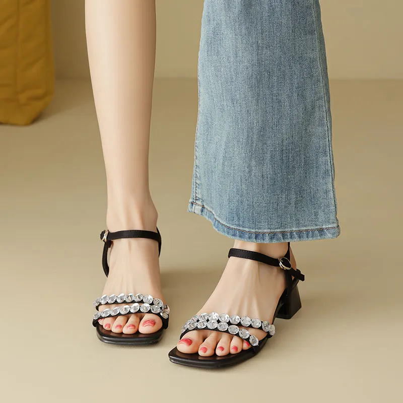 AGSDON One Strap Sandals Women's-5