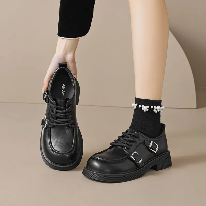 AGSDON Casual Single Shoes 3.5cm Women's-5