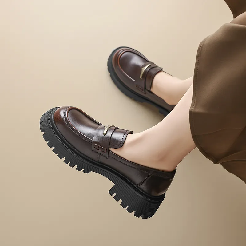 AGSDON Loafers Women's Black/Brown-9