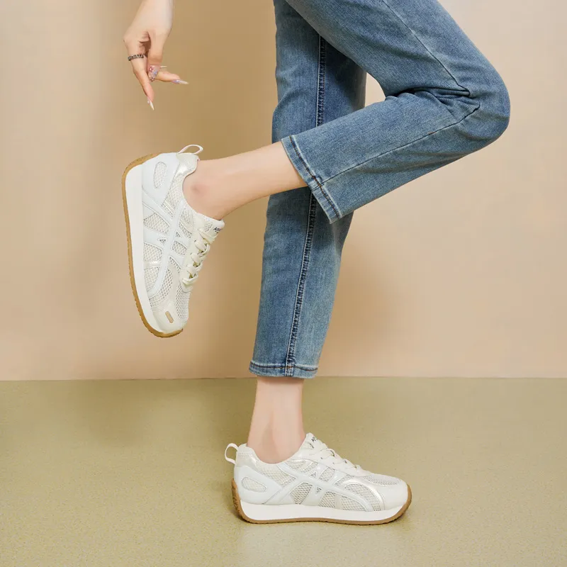 AGSDON Lightweight And Breathable Low Top Casual Shoes Women's-2