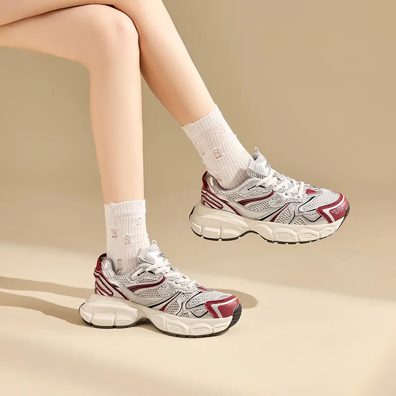 AGSDON Low-Top Chunky Sneakers 5cm Women's-8