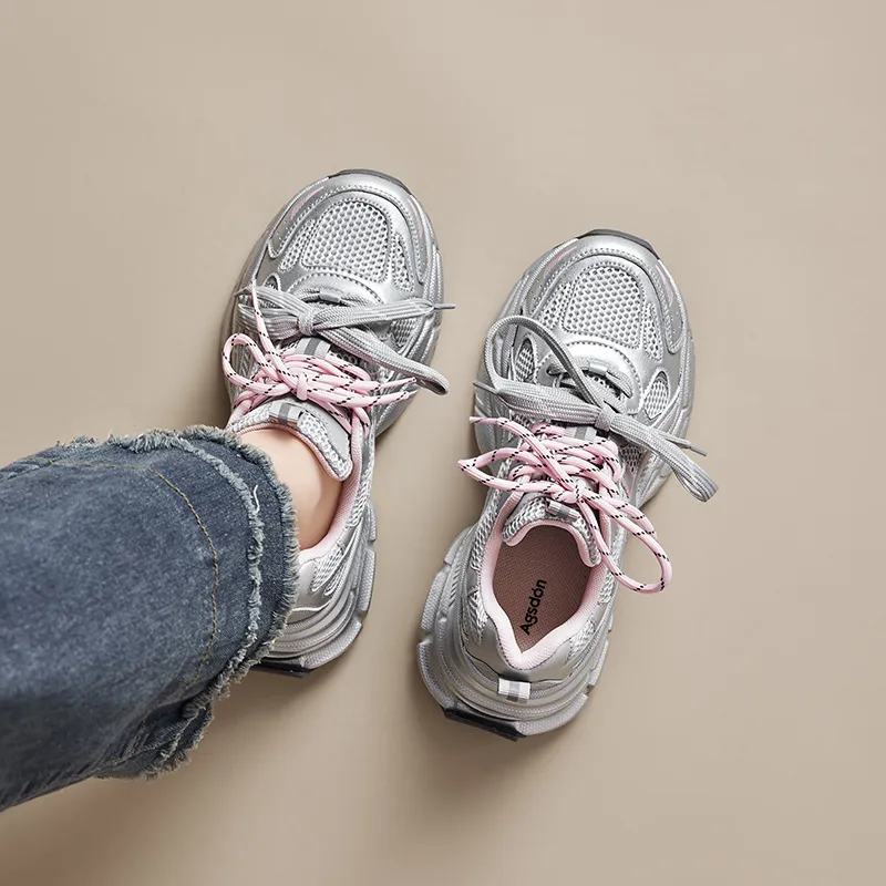 AGSDON Low Top Chunky Sneakers Women's-17