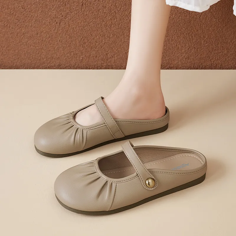 AGSDON Wrap toe Slippers 1.5cm Women's-10