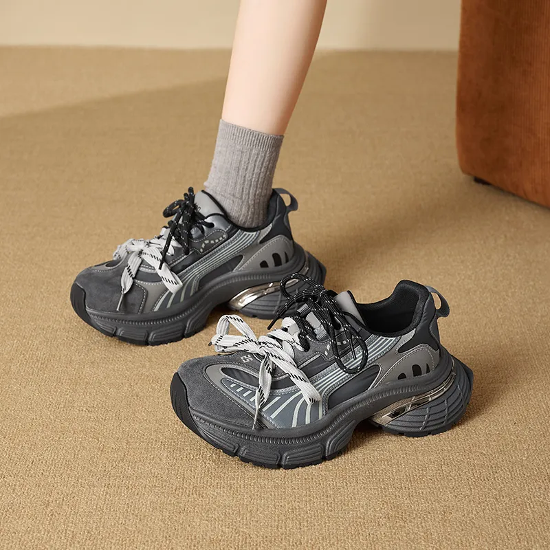 AGSDON Breathable Low-Top Chunky Sneakers Women's-13