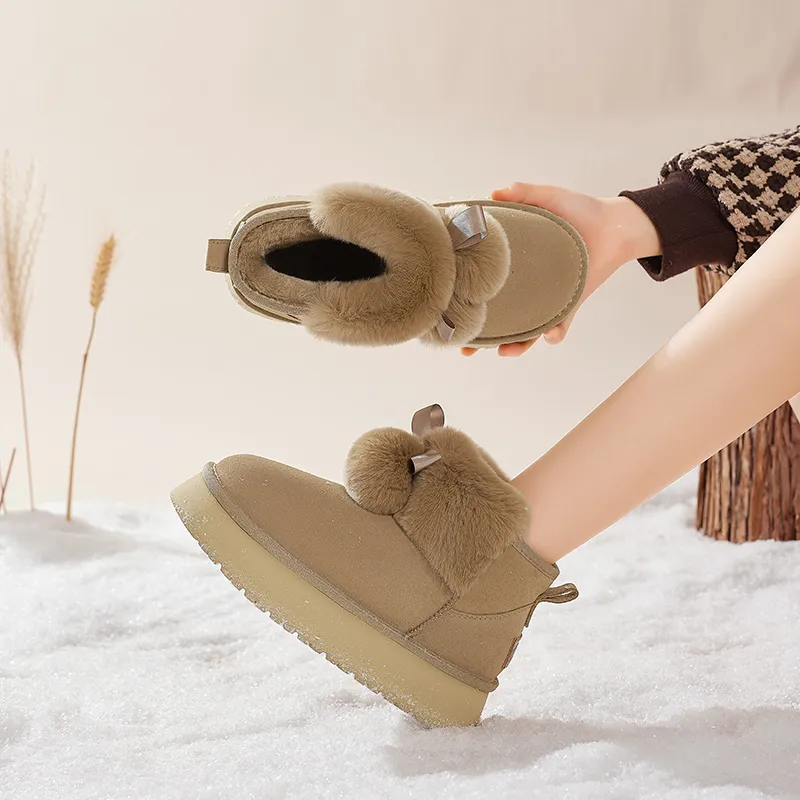 AGSDON Thermal Short Snow Boots Women's-3