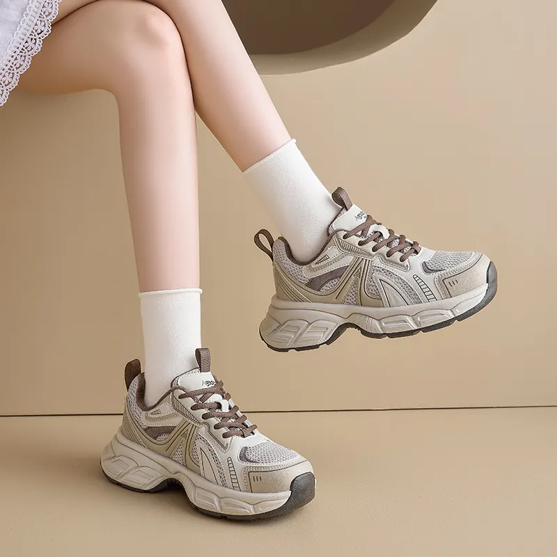 AGSDON Height Increasing Warmth Low-Top Chunky Sneakers Women's-2