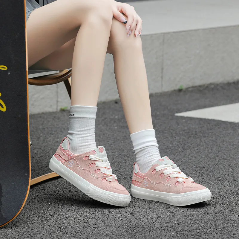 AGSDON Low-Top Skateboard Shoes 2.8cm Women's-2