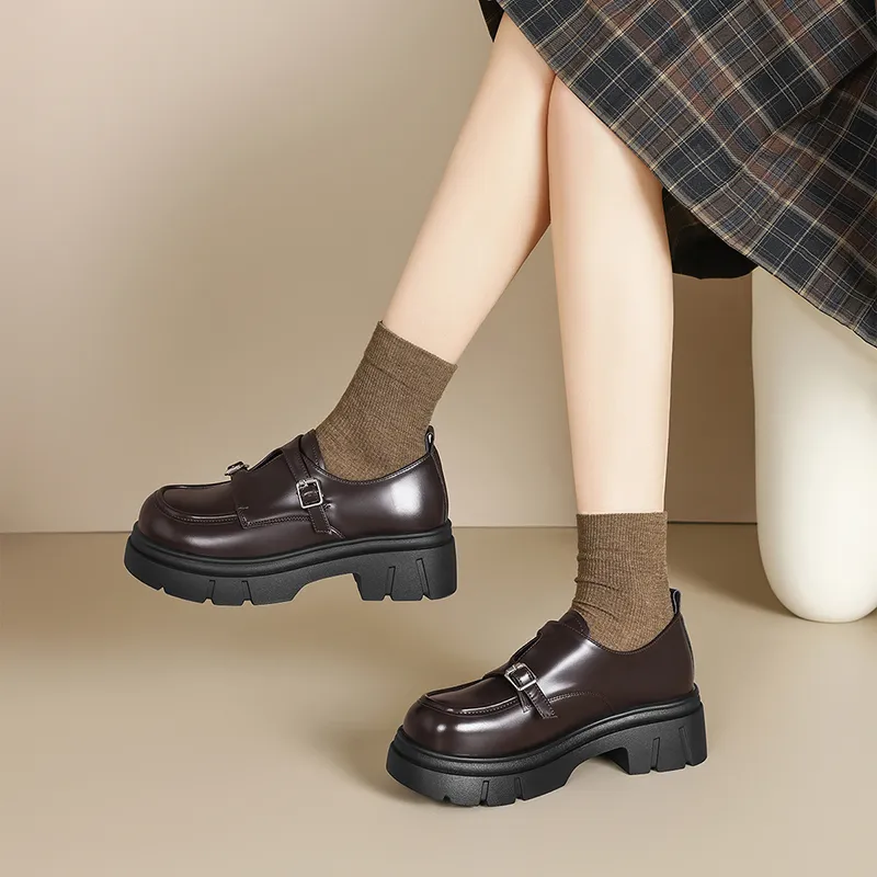 AGSDON Loafers Women's Black/Brown-12