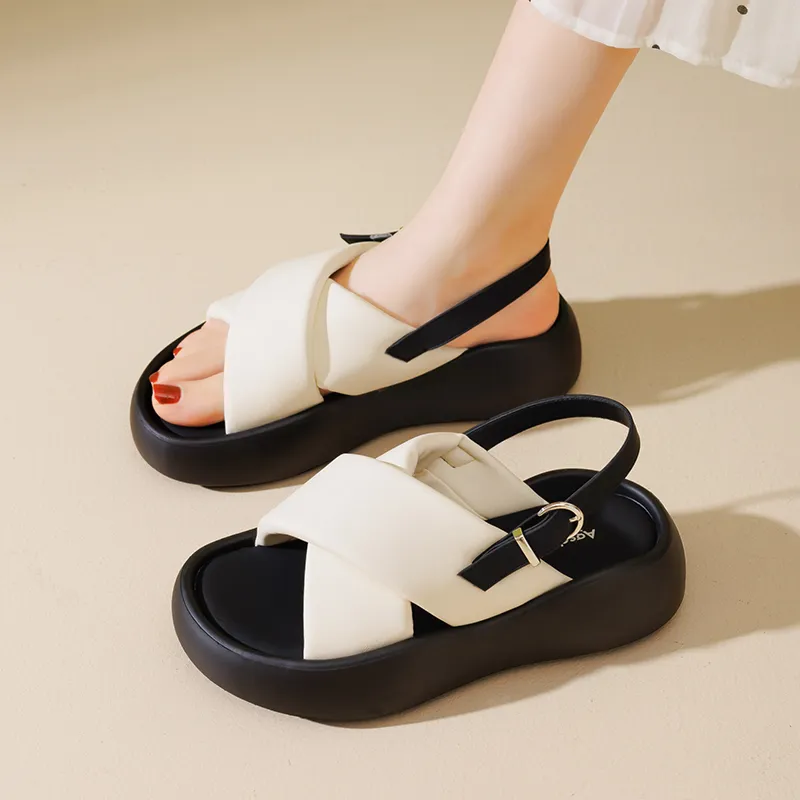 AGSDON One Strap Sandals 4cm Women's-4