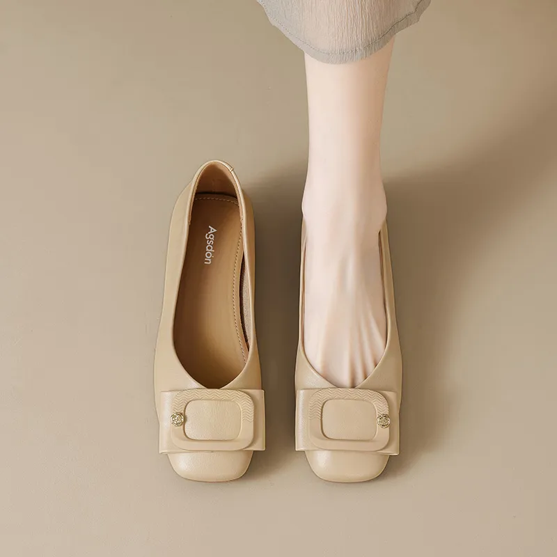 AGSDON Casual Single Shoes 2.5cm Women's-12