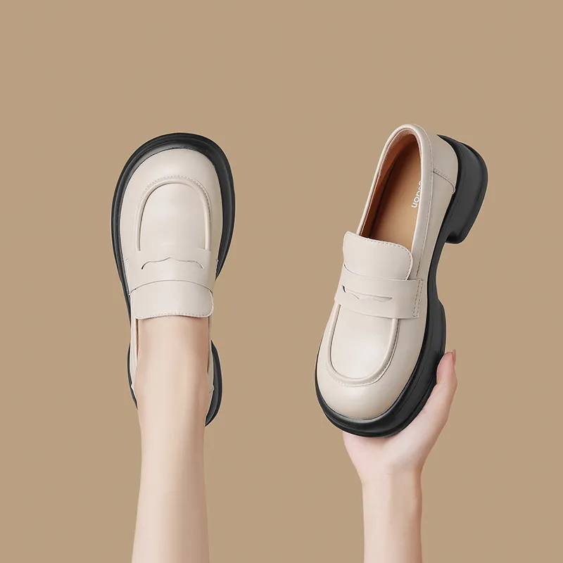 AGSDON Loafers Women's Black/Beige-7