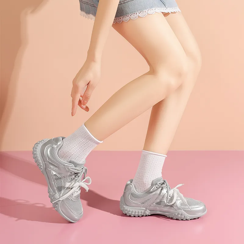 AGSDON Lightweight, Height Increasing, And Breathable Low Top Casual Shoes Women's-4