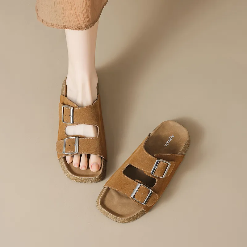 AGSDON Quiet Slide Slippers Women's-10