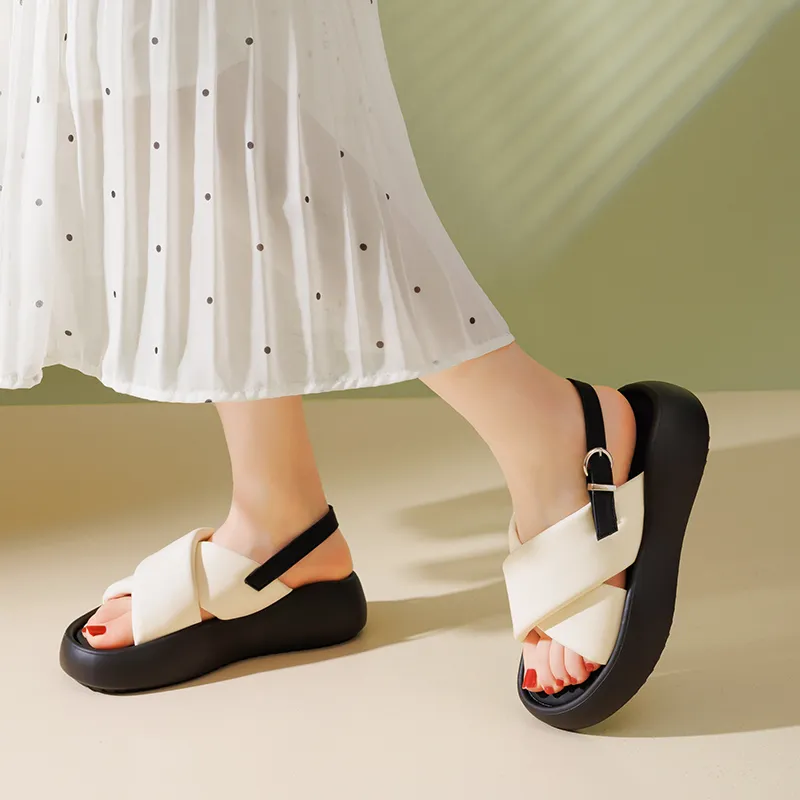 AGSDON One Strap Sandals 4cm Women's-5