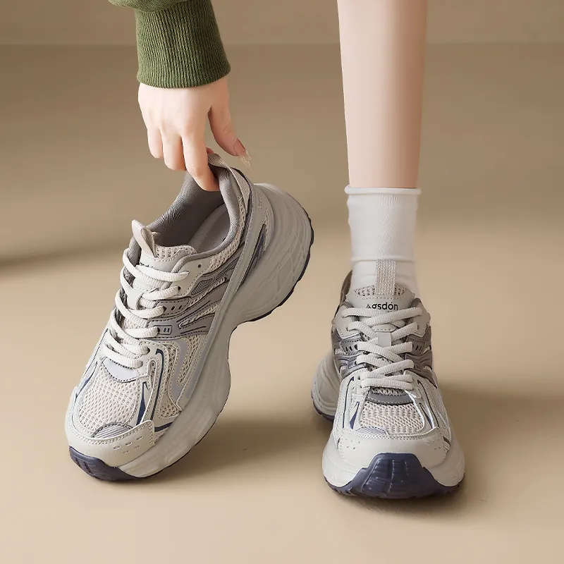 AGSDON Height Increasing Low Top Chunky Sneakers 4cm Unisex-6