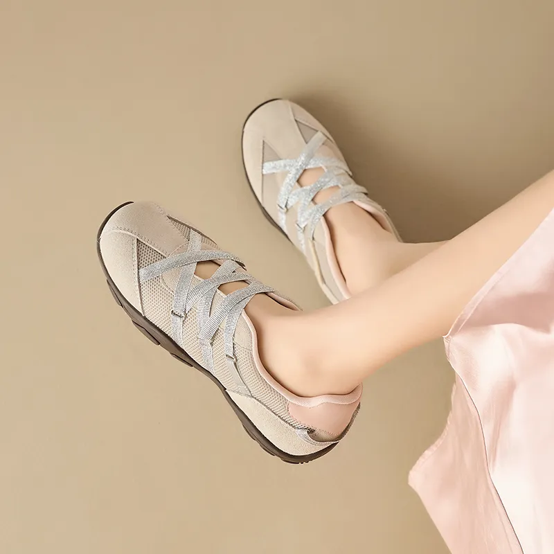 AGSDON Abrasion Resistant Low Top Casual Shoes 3cm Women's-13