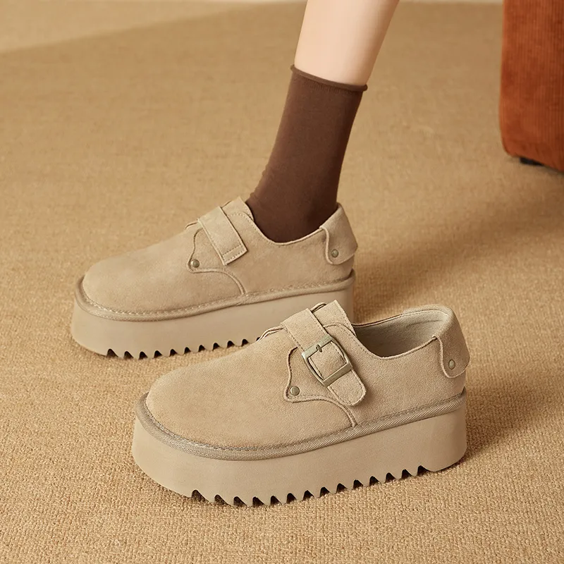 AGSDON Casual Single Shoes 4.5cm Women's-12