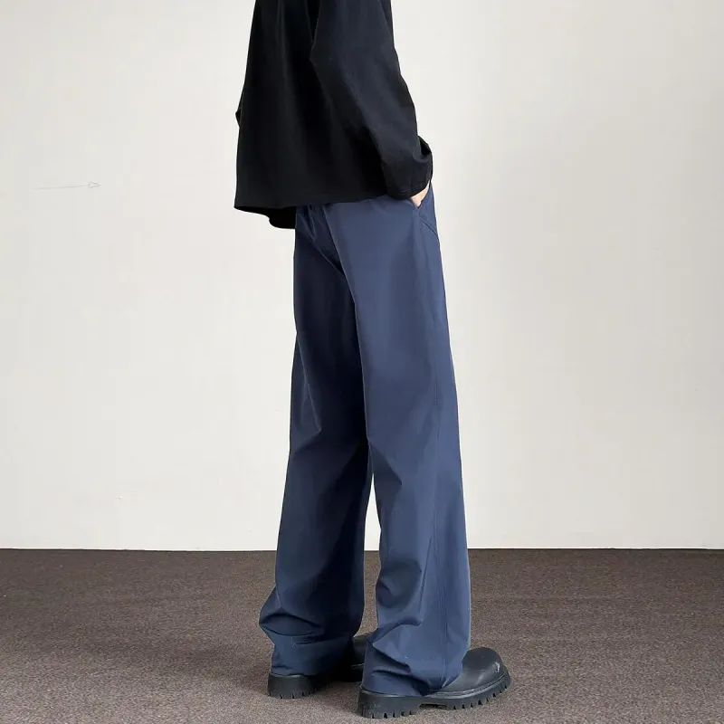 SIFLYTO Casual Pants Unisex Navy Blue-4