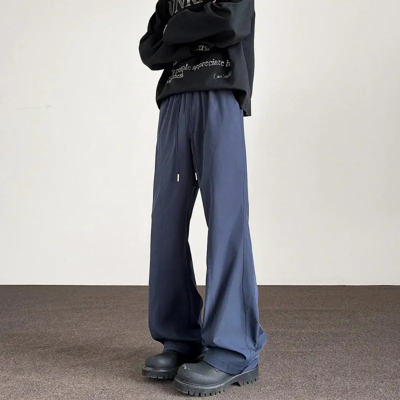 SIFLYTO Casual Pants Unisex Navy Blue-1