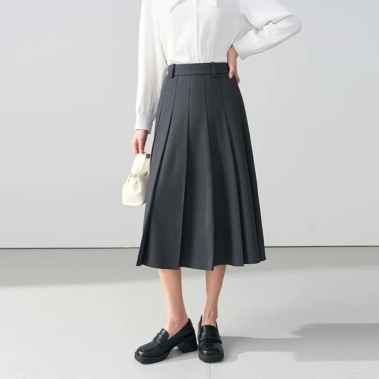 Miss Burde Casual Long Skirt Women's Black-10