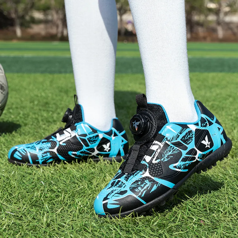 Double Dice TF Rubber Broken Studs Soft Ground, Artificial Ground Anti Slip Wear Resistant Soccer Shoes Unisex-6