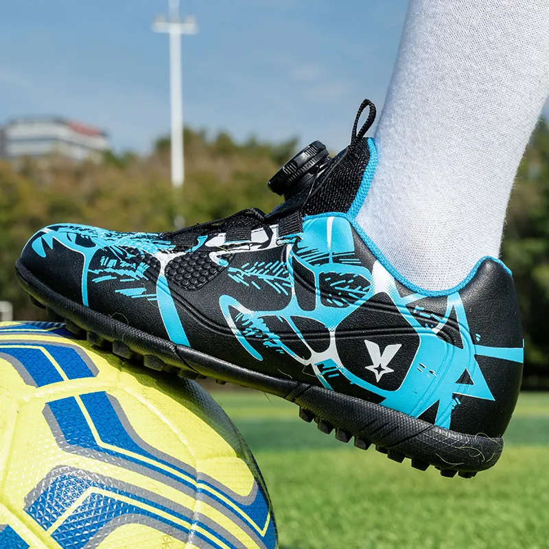 Double Dice TF Rubber Broken Studs Soft Ground, Artificial Ground Anti Slip Wear Resistant Soccer Shoes Unisex-8