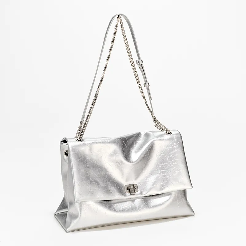 Simedin Cow Split Leather Saddle Bag, Crossbody Bag, Shoulder Bag Women's Multicolor-3