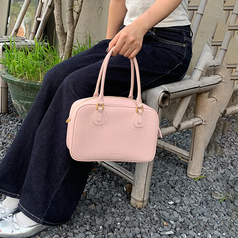 Simedin Cow Leather Handbag Women's Multicolor-13