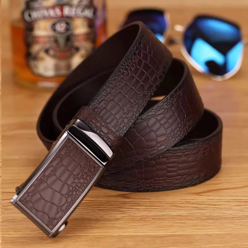 ROSEROOEN Top Grain Cow Leather Belts Men's 3.5cm-9