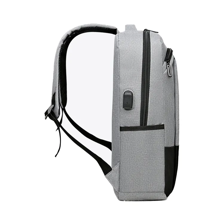 ROSEROOEN Nylon Backpack Men's Gray/Black/Blue-4