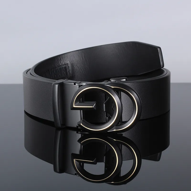 ROSEROOEN Top Grain Cow Leather Belts Men's 3.5cm-1
