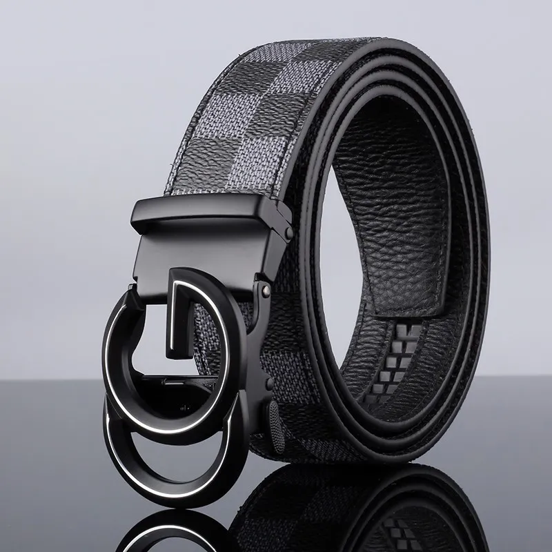 ROSEROOEN Top Grain Cow Leather Belts Men's 3.5cm-16